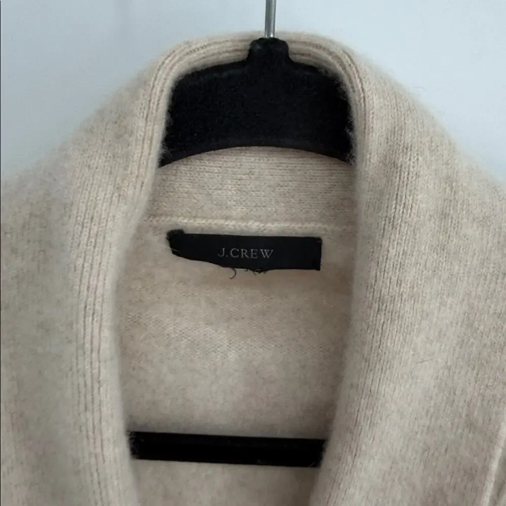 J. Crew cashmere blend shawl collar knit cardigan sweater